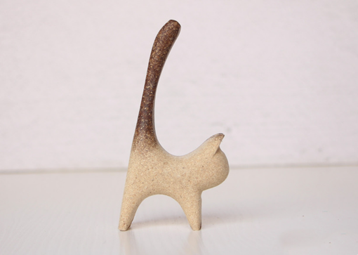 Long Tail Kitten Ornament Wooden Rough Blank DIY Painting Coloring Material Desktop Decoration - Toys Ace