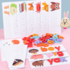 Wooden Children'S Letters to Spell the Word Building Blocks - Toys Ace