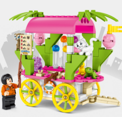 Senbao 601113-601116 Building Blocks Pedestrian Street Takeaway Trolley Mini Street View DIY Children Assembling Toys - Toys Ace