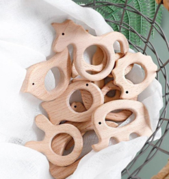 Beech Biscuit Molar Toy Baby Wooden Teether Shipped Randomly without Picking - Toys Ace