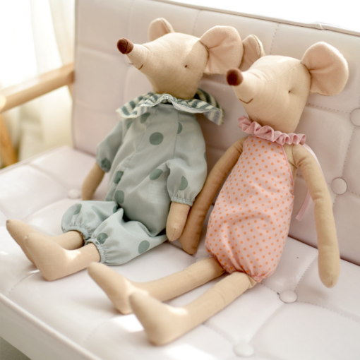 Small Fresh Cotton Linen Small Mouse Appease Dolls Plush Toys for Children - Toys Ace