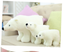 New Creative Soft Toy White Polar Bear Plush Doll - Toys Ace