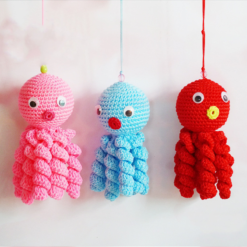 Creative Woolen Doll Octopus Crocheted Octopus Scenic Spot Small Toy Cartoon Knitted Doll