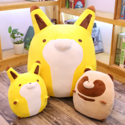 New Anime Cartoon Raccoon and Fox Plush Toys Cute Pillow Peluche Baby Toy Soft Padded Cushion Stuffed Animals Home Decor - Toys Ace