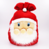 Christmas Day Short Plush Santa Face Gift Bag