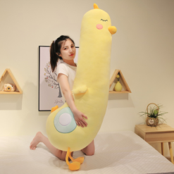 Hot Sale Cute and Cute Big Yellow Duck Long Pillow Plush Toy Girl Sleeping Leg Pillow - Toys Ace