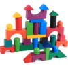 Wooden Grains Color Building Blocks Kindergarten Children Early Childhood Parenting Toy for Kids - Toys Ace