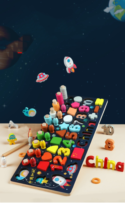 Children'S Educational Toys Number Shape Fishing Blocks - Toys Ace