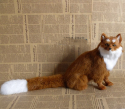 Animals Simulation Ornament Yellow Fox Plush Toys