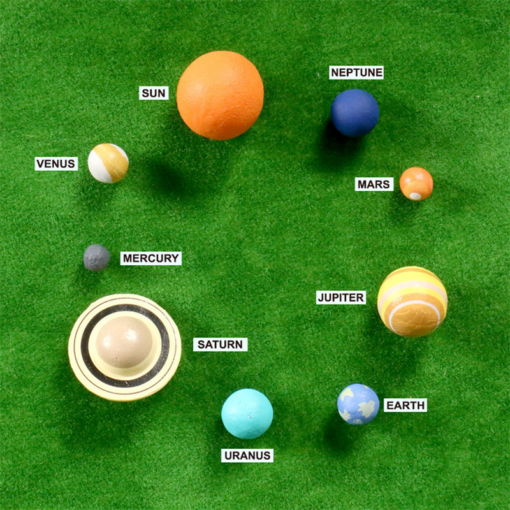 Simulation the Solar System Plastic Cosmic Planet System Universe Model Figures Teaching Materials Science Educational Toys - Toys Ace