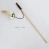 Wooden Pole Funny Cat Stick Feather Bell Interactive Toy Supplies - Toys Ace