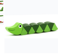 Montessori Educational Wooden Toys Colorful Caterpillars Kid Finger Dexterity Exercises Creature Developmental Blocks - Toys Ace