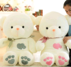 Plush toy heart-hearted couple love bear hug bear teddy bear doll bear Bud - Toys Ace