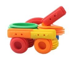 Soft volume wood puzzle early teaching table area wooden toys kindergarten children plastic spell inserting assembling blocks (500g) - Toys Ace