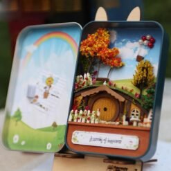 iiecreate DIY Tin Box Secret Dollhouse With Light T-002 T-003 T-004 T-005 Gift Home Office Decor - Toys Ace
