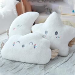 New Stuffed Angel Cloud Moon Star Plush Pillow Soft Cushion Cloud Stuffed Plush Toys for Children Baby Kids Pillow Girl - Toys Ace