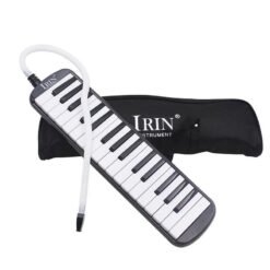 Dark Slate Gray IRIN 32 Key Melodica Harmonica Electronic Keyboard Mouth Organ With Handbag