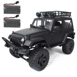 Dark Slate Gray JY66 1/14 2.4Ghz 4WD RC Car For Jeep Off-Road Vehicles With LED Light Climbing Truck RTR Model Two Battery