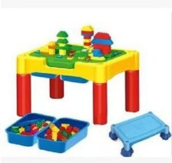 Children's educational toys table spelling large grain toys Multifunctional building blocks learning table - Toys Ace