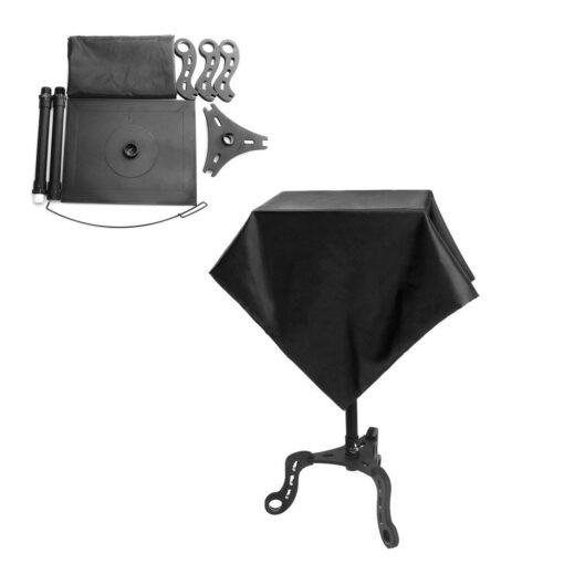 Black Floating Table Magician Levitation Trick with Cloth Set Stage Magic Flying Props