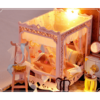 TIANYU DIY Doll House TW35 Ink Color Collection of Pink Peach Creative Antiquity Scene Handmade Small House - Toys Ace