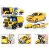 Simulation Inertia Deformation Track Engineering Vehicle Diecast Car Model Toy with Storage Parking Lot for Kids Birthdays Gift - Toys Ace