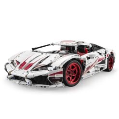 Dark Red CaDA C61018W 1696PCS 1/9.5 DIY Building Blocks for LP610 Sports Support Refiting RC Car without Electronic Parts