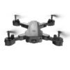 Dark Gray HR H9 Mini 2.4G WiFi FPV with 4K HD Dual Camera 20mins Flight Time Altitude Hold Mode Foldable RC Drone Quadcopter RTF