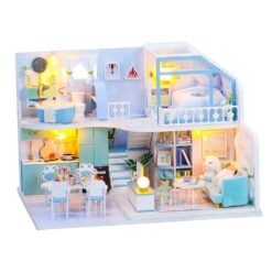 DIY Doll House Handmade Creative Attic House 3d Building Assembly Model Assembly Toy Birthday Gift - Toys Ace