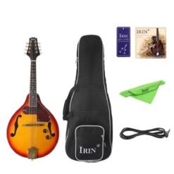 Dark Slate Gray IRIN ME-21 8 Strings Sunset Color Electric Mandolin With Pickle/Wipe Cloth/3M Connection