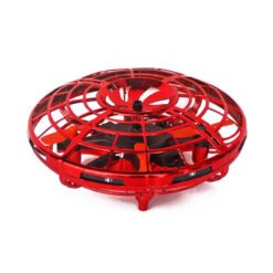 WX777 UFO Induction Mini Drone with Display Colorful Pattern and Text Altitude Hold RC Quadcopter Toy for Children