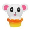Bear Cake Squishy 11*12.5*8CM Slow Rising Cartoon Gift Collection Soft Toy (Yellow) - Toys Ace