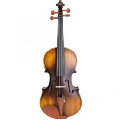 Dark Goldenrod Astonvilla AV-E310 Matte Electro-Acoustic EQ Violin with Case Bow Rosin Extra Strings