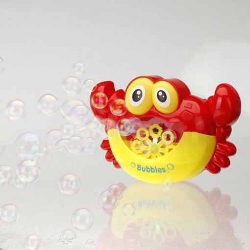 Light Goldenrod Crab Music Bubble Machine Bubble Maker Machine Bubble Blower Science Toys