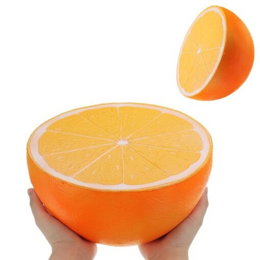 Huge Orange Squishy 9.84in 25*25*14CM Giant Slow Rising With Packaging Cartoon Gift Soft Toy - Toys Ace