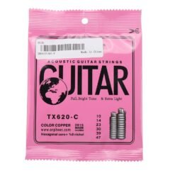 ORPHEE TX620-C Acoustic Guitar Colorful Strings Extra Light Tension Guitar Accessories For Guitar Players