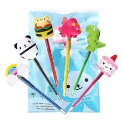 Squishy Pen Cap Panda Dinosaur Unicorn Cake Animal Slow Rising Jumbo With Pen Stress Relief Toys Student School Supplies Office Gift - Toys Ace