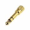 Pale Goldenrod Meideal 6.5mm Male to 3.5mm Female Audio Jack Adapter 6.5 3.5 Plug Converter Headset Microphone Guitar Recording Connector