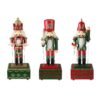 Firebrick Large Wooden Guard Nutcracker Soldier Toys Music Box Xmas Christmas Gift Decor