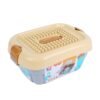 Wheat Goldkids HJ-35006A 87PCS Kitchen Series Rectangular Small Bucket DIY Assembly Blocks Toys for Children Gift