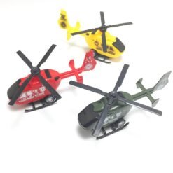 Simulation Mini Pullback Plastic Helicopter Decoration Diecast Model Toys