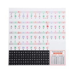 QT-005 88/61 Keys Stave Hand Rolled Piano Keyboard Stickers Key Phonetic Symbols - Toys Ace