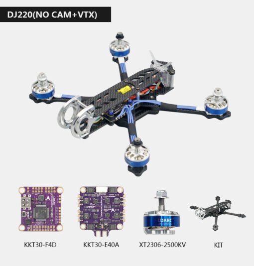 Dim Gray LDARC DJ220/DJ220-Digital PNP 219MM 5inch 4S Cinewhoop FPV Racing Drone RC Quadcopter Configure DJI FPV Digital