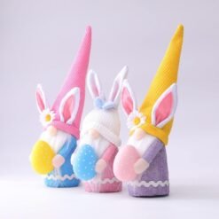 Easter Bunny Hug Egg Long Hat Colorful Dwarf Doll - Toys Ace
