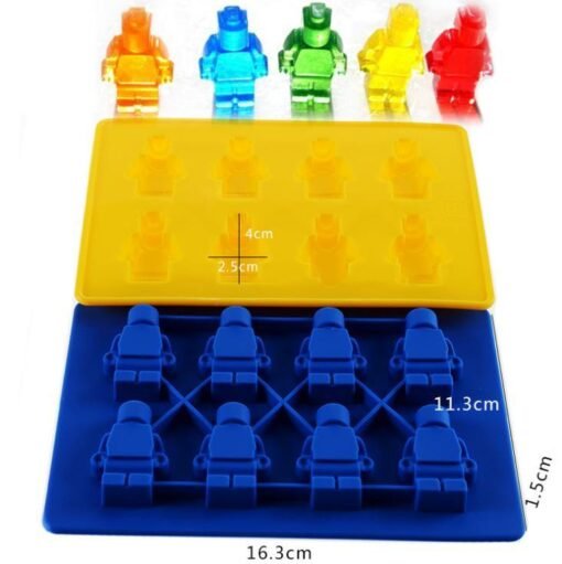 Building block silicone ice cube robot ice cube mold - Toys Ace