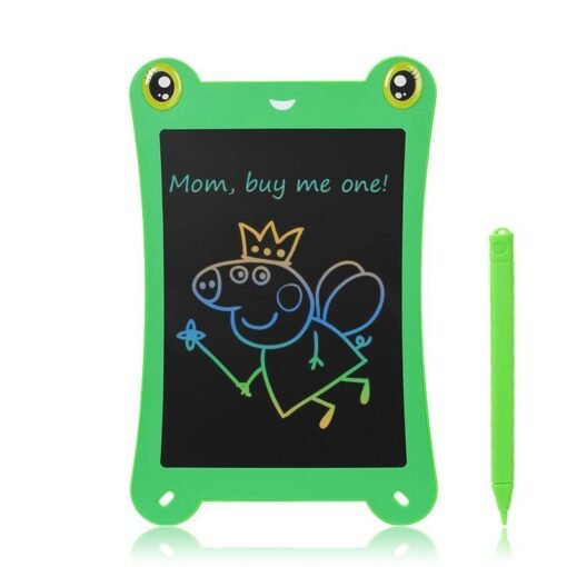NEWYES 8.5 inch Frog Colors screen LCD Writing Tablet Drawing Handwriting Pad Message Board Kids Writing Board Educational
