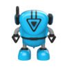 Dodger Blue JJRC R7 Detachable Removable Gyroscopes Top Gyro 3-Modes Wind-up Car Launching Mode RC Robot Toy