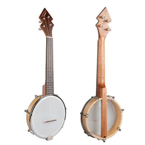 NAOMI Banjolele BanjoUke SideKicks Tenor Banjolele W/Gig Bag + Tuner +Strap BANJOUKE Ukulele Banjo Family Instrument