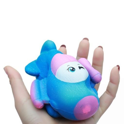 Taburasa 12CM Cute Galaxy Airplane Plane Squishy Slow Rising Squeeze Toy Kids Gift With Packaging - Toys Ace