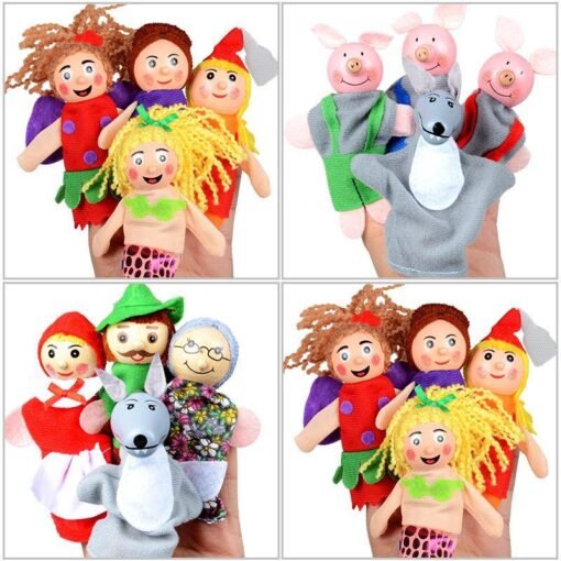 Direct selling fairy tale, finger toy, fluffy little red riding hood, finger doll, puzzle early childhood toys - Toys Ace